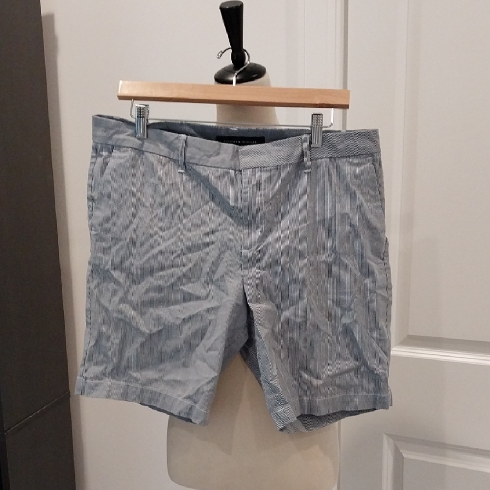 Tommy Hilfiger Black & White Striped Shorts